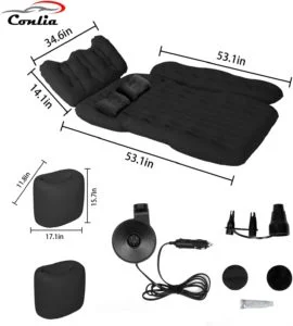 conila inflatable car air mattress front seat